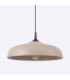 Gina Dome Pendant Ceiling Light Taupe 1x E27-6