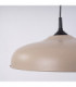 Gina Dome Pendant Ceiling Light Taupe 1x E27-7