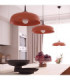 Gina Dome Pendant Ceiling Light Red Ochre 1x E27-2