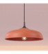 Gina Dome Pendant Ceiling Light Red Ochre 1x E27-5