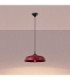Gina Dome Pendant Ceiling Light Burgundy 1x E27-4