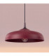 Gina Dome Pendant Ceiling Light Burgundy 1x E27-5