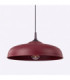 Gina Dome Pendant Ceiling Light Burgundy 1x E27-6