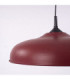 Gina Dome Pendant Ceiling Light Burgundy 1x E27-7