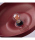 Gina Dome Pendant Ceiling Light Burgundy 1x E27-8
