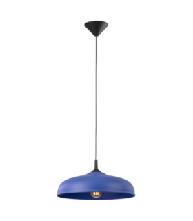 Gina Dome Pendant Ceiling Light Ultramarine 1x E27-1