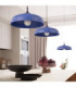 Gina Dome Pendant Ceiling Light Ultramarine 1x E27-2