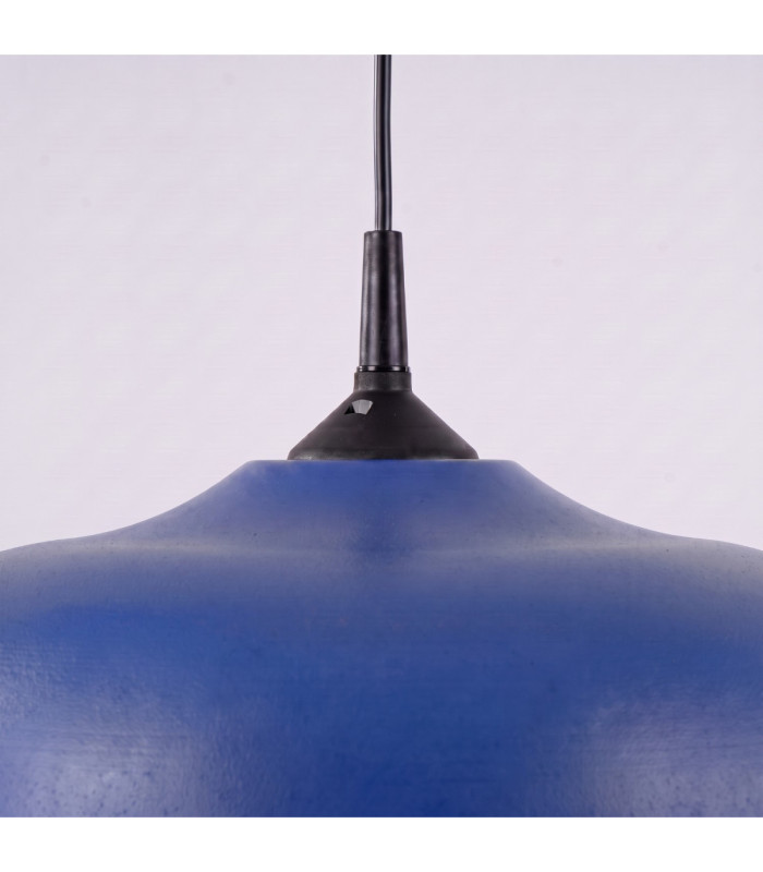 Gina Dome Pendant Ceiling Light Ultramarine 1x E27-9