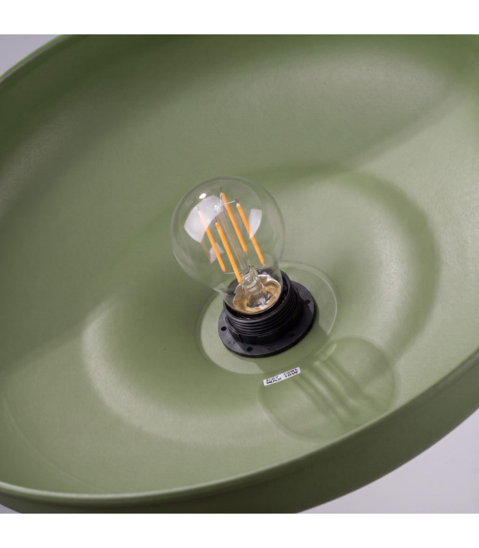 Gina Dome Pendant Ceiling Light Olive Green 1x E27-8