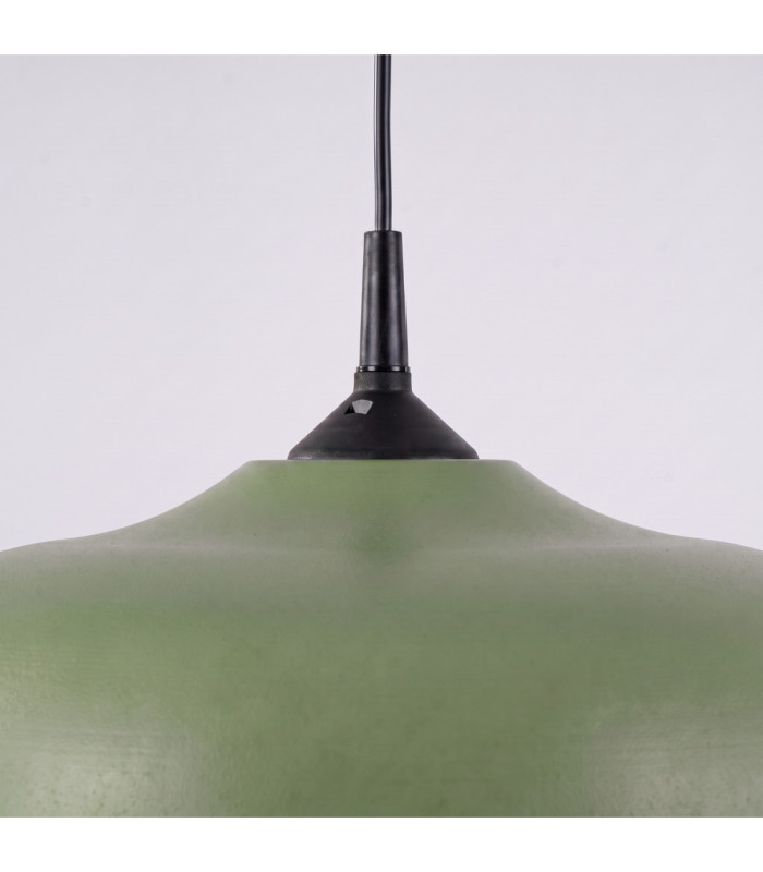 Gina Dome Pendant Ceiling Light Olive Green 1x E27-9