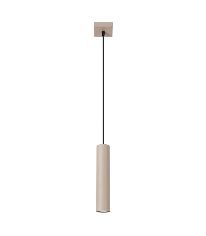 Lagos Slim Pendant Ceiling Light Taupe 1x GU10-1