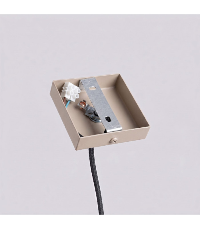 Lagos Slim Pendant Ceiling Light Taupe 1x GU10-9