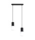 Halo Bar Pendant Ceiling Light Black 2x G9-1