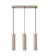 Lagos Bar Pendant Ceiling Light Taupe 3x GU10-1
