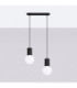 Halo Bar Pendant Ceiling Light Black 2x G9-3