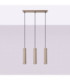 Lagos Bar Pendant Ceiling Light Taupe 3x GU10-3