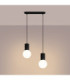 Halo Bar Pendant Ceiling Light Black 2x G9-4