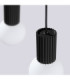 Halo Bar Pendant Ceiling Light Black 2x G9-7