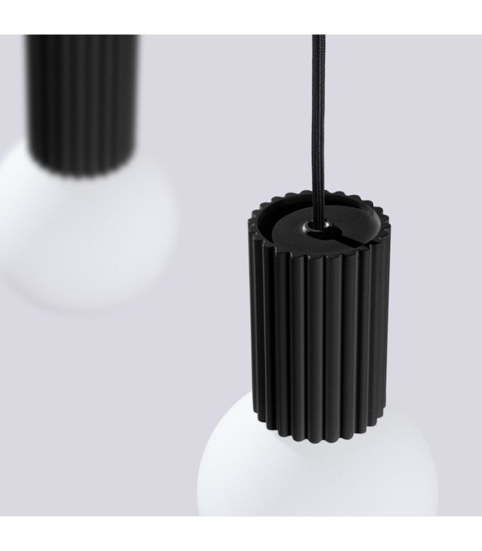 Halo Bar Pendant Ceiling Light Black 2x G9-7