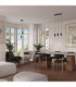 Halo Bar Pendant Ceiling Light Black 2x G9-13
