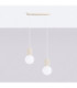 Halo Bar Pendant Ceiling Light Beige 2x G9-3