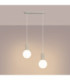 Halo Bar Pendant Ceiling Light Beige 2x G9-4