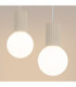 Halo Bar Pendant Ceiling Light Beige 2x G9-5