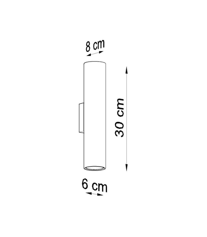 Lagos Up & Down Wall Lamp Taupe 2x GU10-8