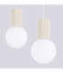 Halo Bar Pendant Ceiling Light Beige 2x G9-6