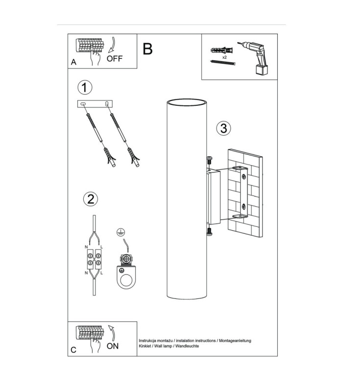 Lagos Up & Down Wall Lamp Taupe 2x GU10-9