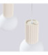 Halo Bar Pendant Ceiling Light Beige 2x G9-7