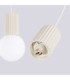 Halo Bar Pendant Ceiling Light Beige 2x G9-8