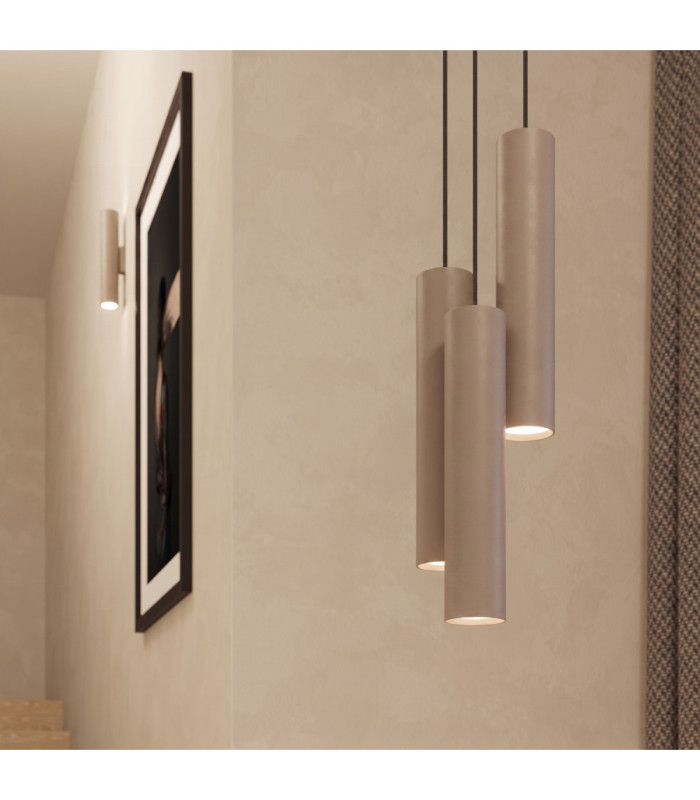 Lagos Up & Down Wall Lamp Taupe 2x GU10-11