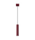 Lagos Slim Pendant Ceiling Light Burgundy 1x GU10-1