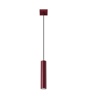 Lagos Slim Pendant Ceiling Light Burgundy 1x GU10-1