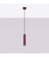 Lagos Slim Pendant Ceiling Light Burgundy 1x GU10-3