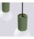 Halo Bar Pendant Ceiling Light Olive Green 2x G9-7