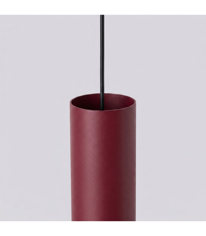 Lagos Bar Pendant Ceiling Light Burgundy 3x GU10-7