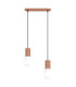 Halo Bar Pendant Ceiling Light Mocca 2x G9-1
