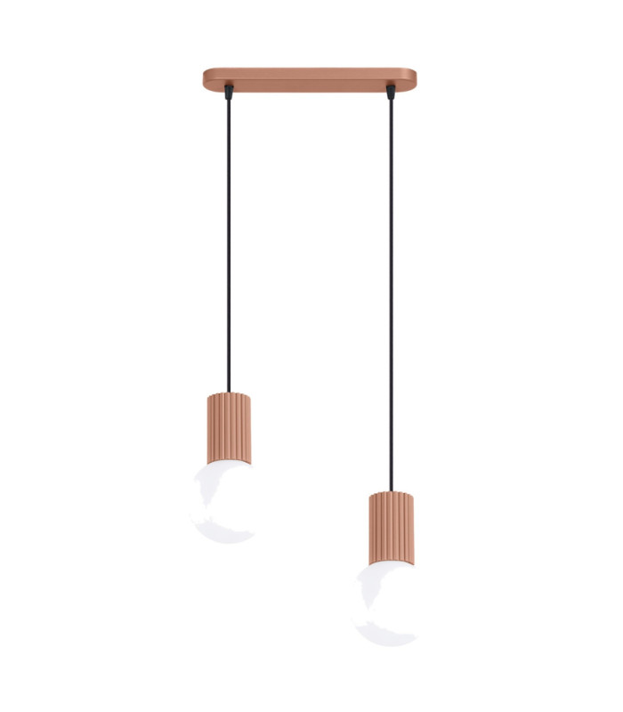 Halo Bar Pendant Ceiling Light Mocca 2x G9-1