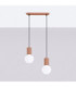 Halo Bar Pendant Ceiling Light Mocca 2x G9-3