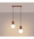 Halo Bar Pendant Ceiling Light Mocca 2x G9-4