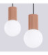 Halo Bar Pendant Ceiling Light Mocca 2x G9-6