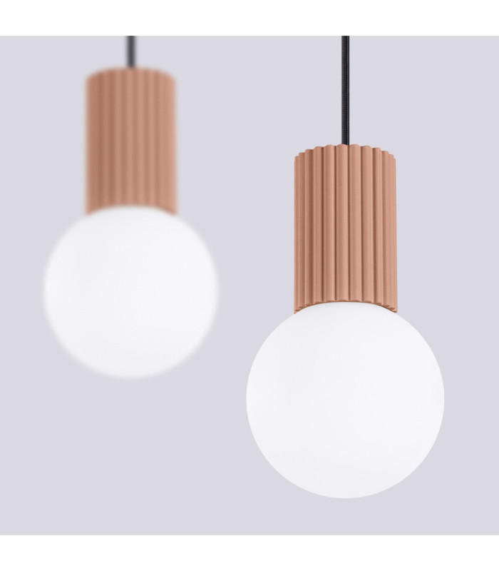 Halo Bar Pendant Ceiling Light Mocca 2x G9-6