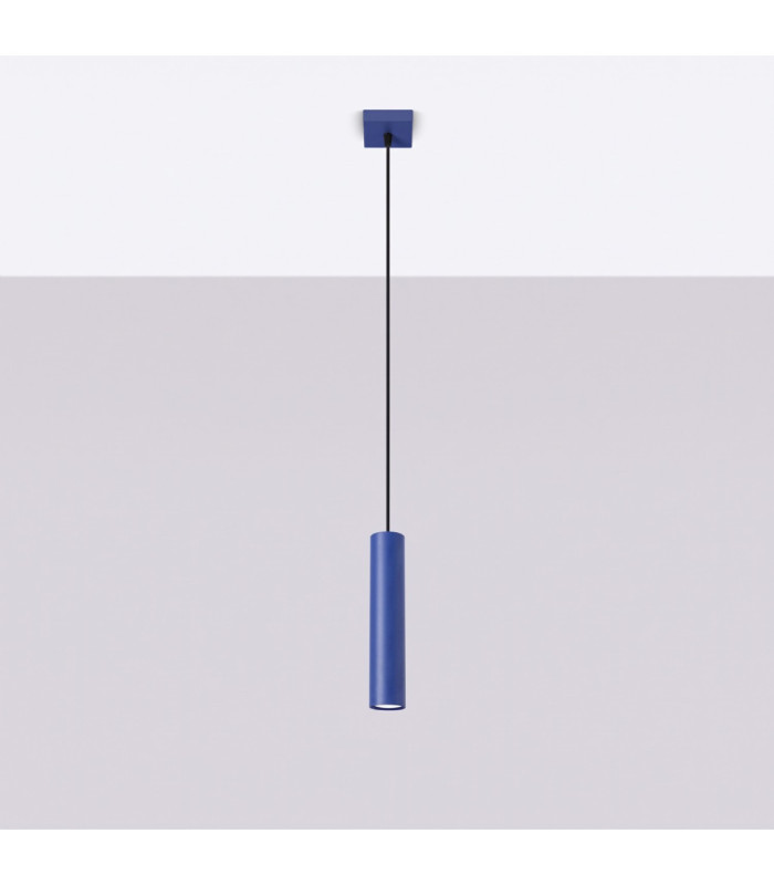 Lagos Slim Pendant Ceiling Light Ultramarine 1x GU10-3