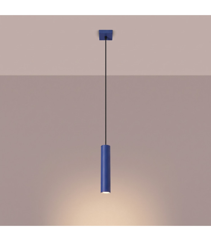 Lagos Slim Pendant Ceiling Light Ultramarine 1x GU10-4