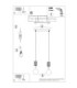 Halo Bar Pendant Ceiling Light Mocca 2x G9-12