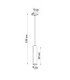 Lagos Slim Pendant Ceiling Light Ultramarine 1x GU10-10
