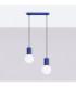 Halo Bar Pendant Ceiling Light Ultramarine 2x G9-3