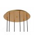 Ceiling Cluster Pendant, 88cm Round, 6 x E27 (Max 20W), Gold Painting - 3
